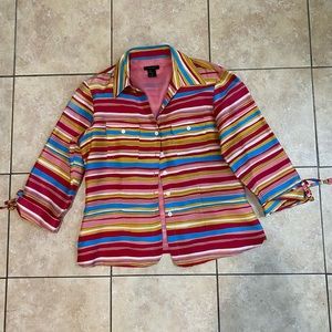 Anne Carson 100% Silk Blouse